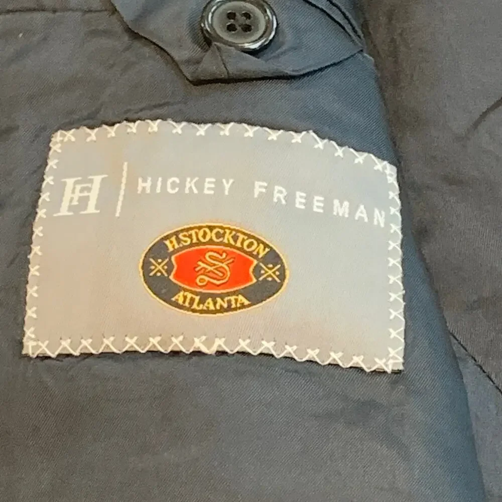 Bespoke Hickey‎ Freeman Men's M Navy Blue Wool Blazer USA